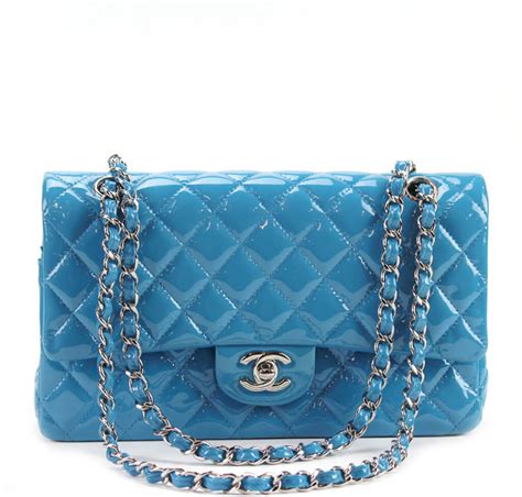 chanel classic flap image blue|chanel classic flap jumbo leather.